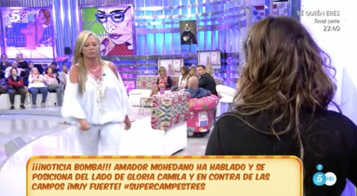 Belén Esteban abandona el plató de 'Sálvame'