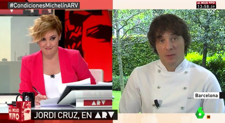Jordi Cruz (Masterchef) responde a las preguntas de Cristina Pardo en 'Al rojo vivo'