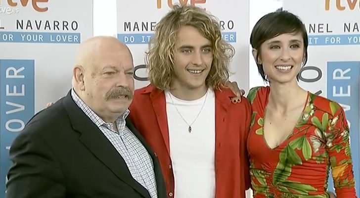 José María Íñigo, Manel Navarro y Julia Varela en la rueda de prensa de Barcelona