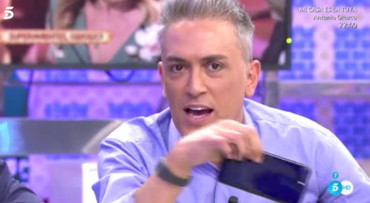 Kiko Hernández, indignado en 'Sálvame'