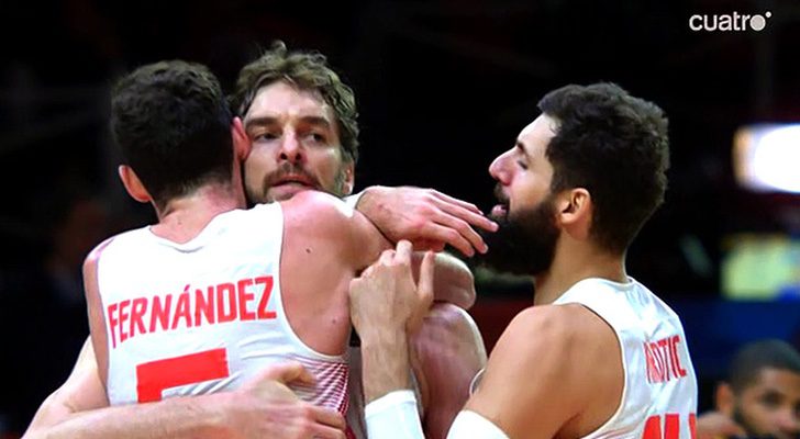 Jugadores de la Selección Española de Baloncesto