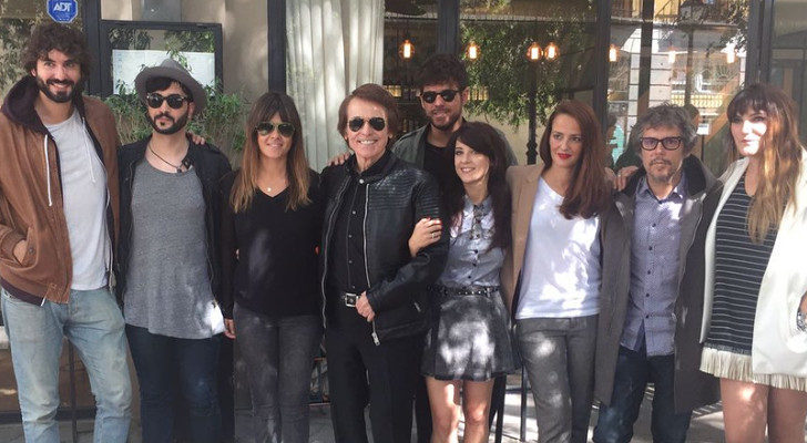 Raphael junto a Pablo López y Virginia Maestro, entre otros