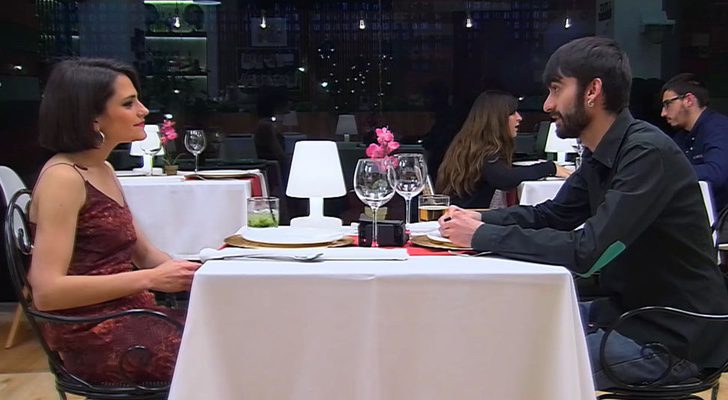 Noemí y Quique en su cita en 'First Dates'