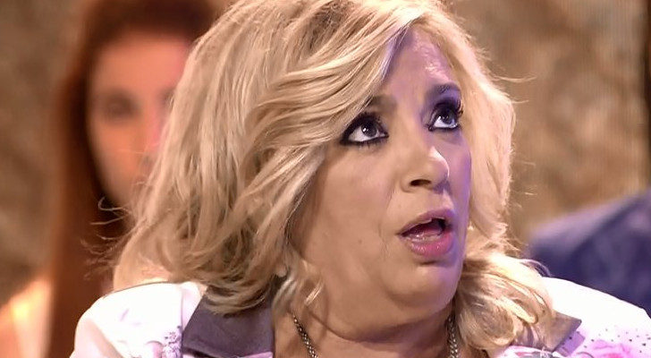 Carmen Borrego en el plató de 'Supervivientes'