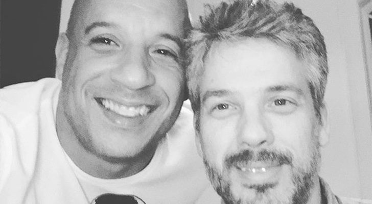  Vin Diesel con su hermano Paul Vincent en su primera fotografía pública juntos