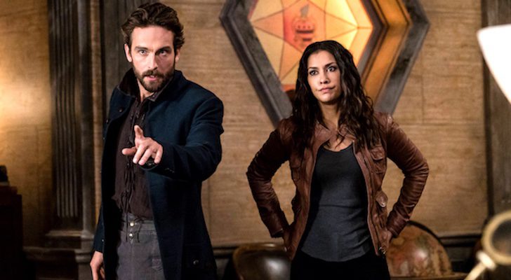 Tom Mison y Janina Gavankar como Ichabod Crane y Diana