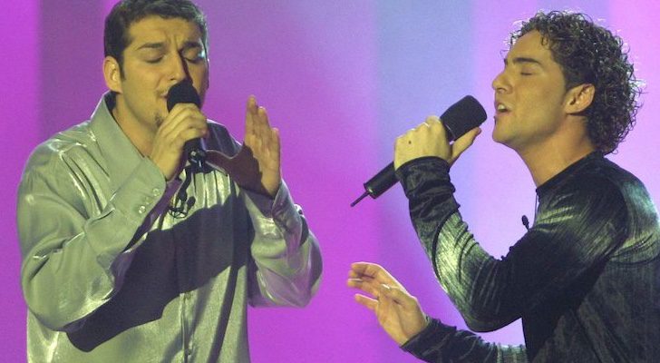 Manu Tenorio y David Bisbal en 'OT 1'