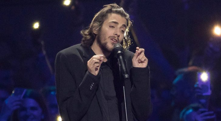 Salvador Sobral en la final de Eurovisión 2017