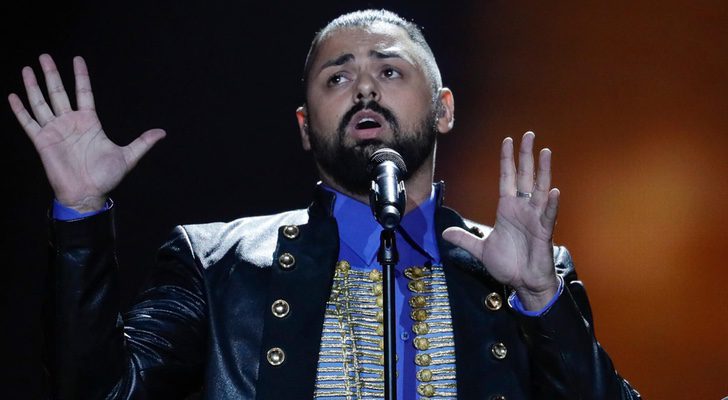 Joci Pápai en la final de Eurovisión 2017