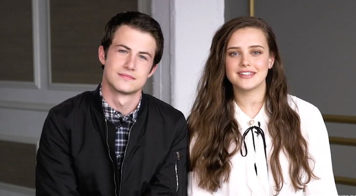 Dylan Minnette y Katherine Langford de 'Por 13 razones' en una entrevista