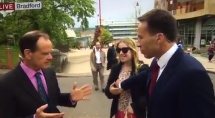 Imagen del polémico momento de la BBC