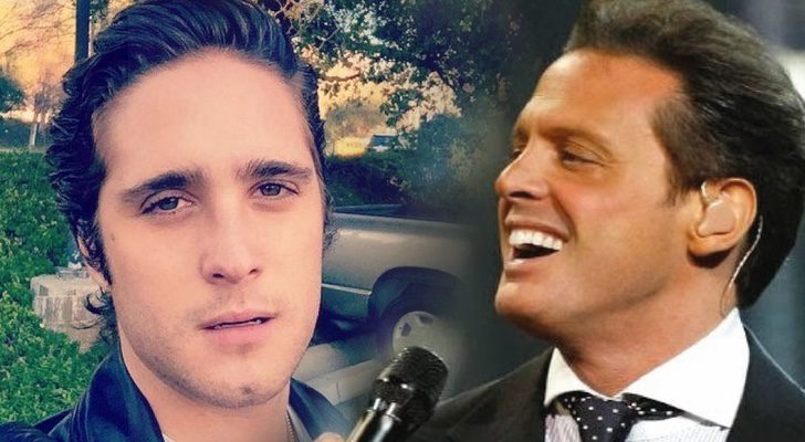 Diego Boneta y el cantante Luis Miguel