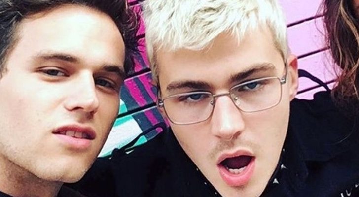 Miles Heizer y Brandon Flynn