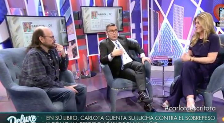 Santiago Segura, Jorge Javier Vázquez y Carlota Corredera en 'Sábado deluxe'