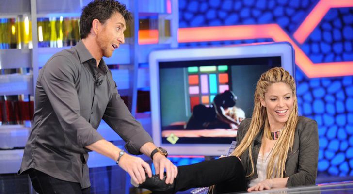 Shakira en su visita 'El hormiguero' en 2009