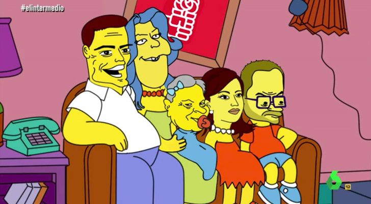 La familia completa de 'Los Simpsoe'