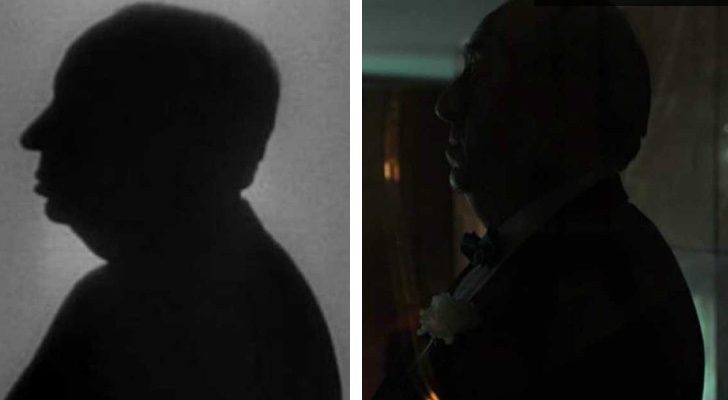 Perfil de Hitchcock y José Ángel Egido