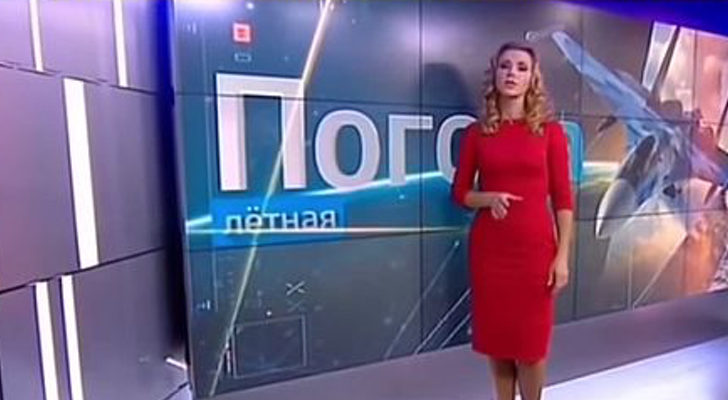 Presentadora del tiempo rusa