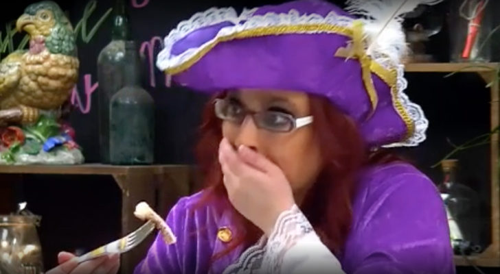 Rocío en 'First dates' tras tirarse el eructo
