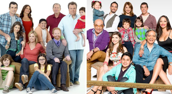  Elenco principal de 'Modern Family' y la versión chilena, 'Familia moderna'