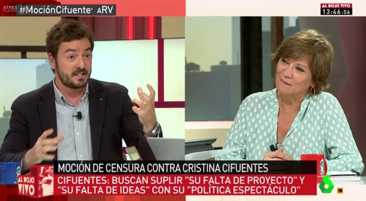 Jorge Bustos debate con Nativel Preciado en 'Al rojo vivo'