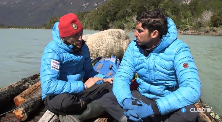 Jesús Calleja y Cayetano Rivera durante la entrevista