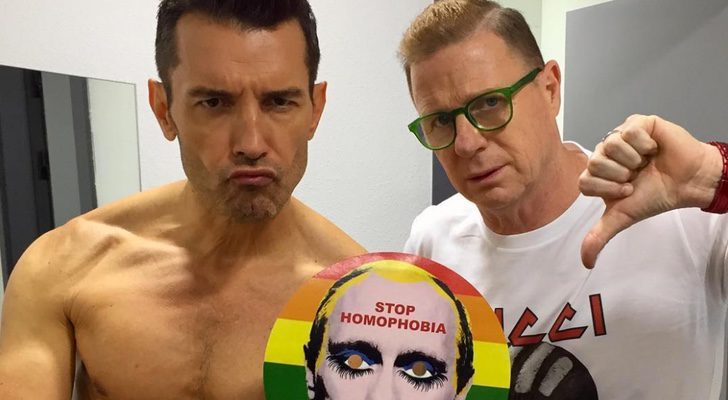 Jesús Vázquez y Jorge Cadaval sostienen la imagen crítica con Putin