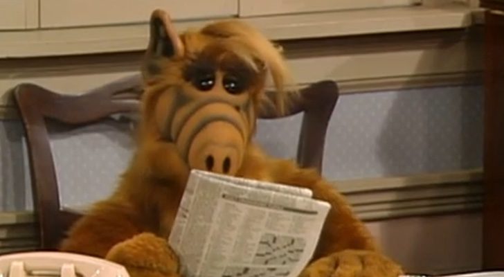 'Alf' era un extraterrestre a medio camino entre un un perro y ¿un oso hormiguero?