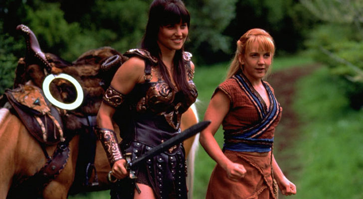 Las dos protagonistas de 'Xena: la princesa guerrera'