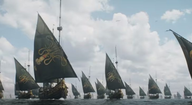 Una flota con el kraken Greyjoy