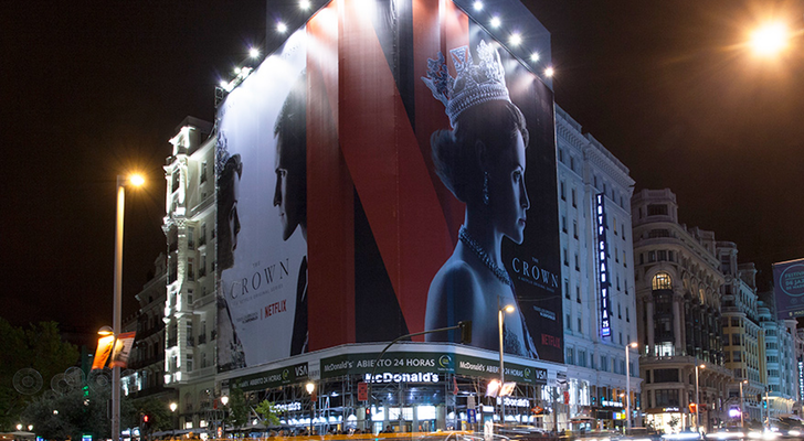 'The Crown', presidiendo Gran Vía