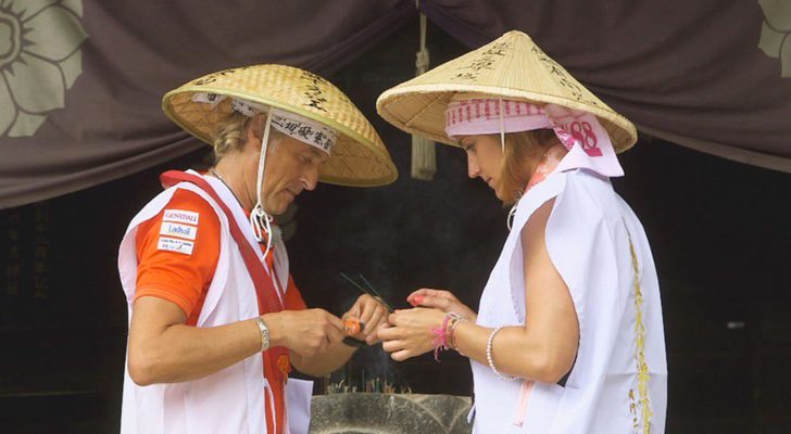 Mireia Belmonte y Jesús Calleja, juntos en Japón