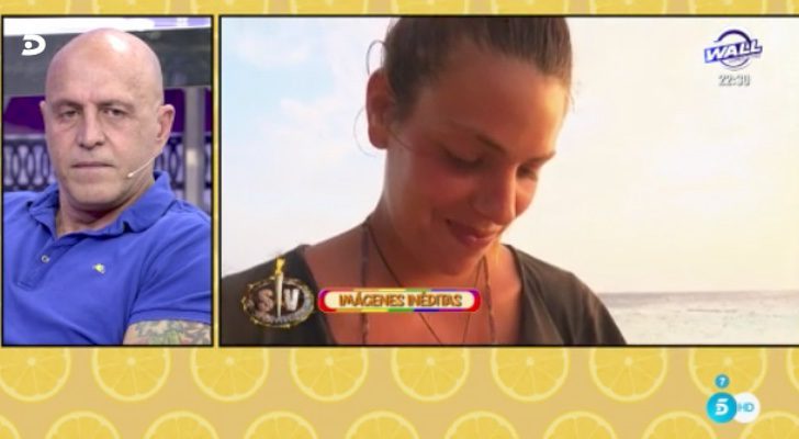 Kiko Matamoros observa imágenes de su hija leyendo la carta que le escribió