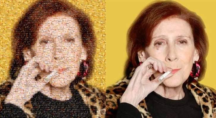 El retrato y la foto real de Mariví Bilbao