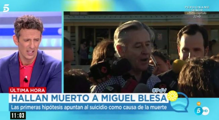 'El programa del verano' de Telecinco informa sobre la muerte de Miguel Blesa