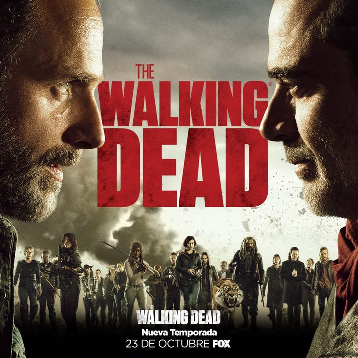 Cartel promocional de la 8ª temporada de 'The Walking Dead'