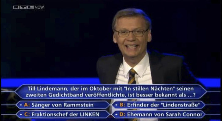 En Alemania se introdujo un nuevo comodín en '¿Quién quiere ser millonario?'