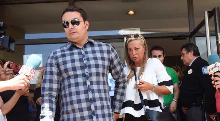 Belén a la salida del juicio contra Toño Sanchís
