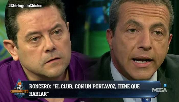 Tomás Roncero y Cristobal Soria en &#39;El Chiringuito de Jugones&#39;