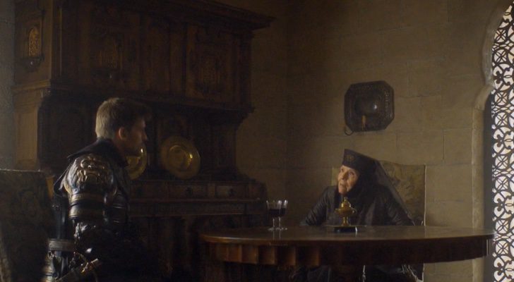 Jaime Lannister y Olenna Tyrell en "La Justicia de la Reina", 7x03 de 'Juego de Tronos'