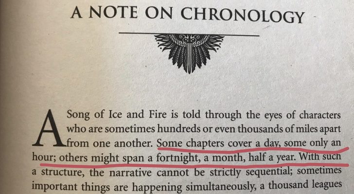 La nota destacada por un usuario de Reddit en &quot;Canción de Hielo y Fuego&quot;