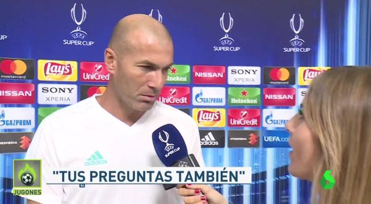 El brutal "zasca" de Zidane a Susana Guasch, periodista de Antena 3