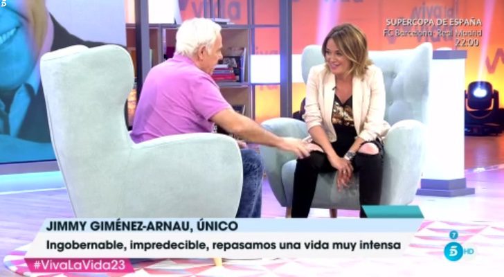 Jimmy Giménez-Arnau junto a Toñi Moreno en 'Viva la vida'