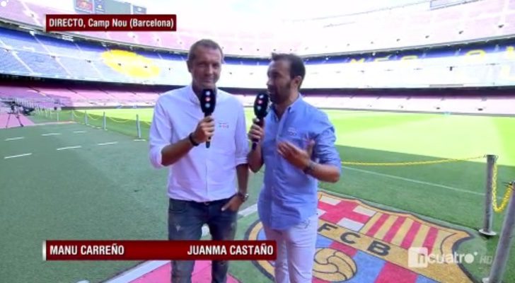 Manu Carreño y Juanma Castaño en 'Deportes Cuatro'