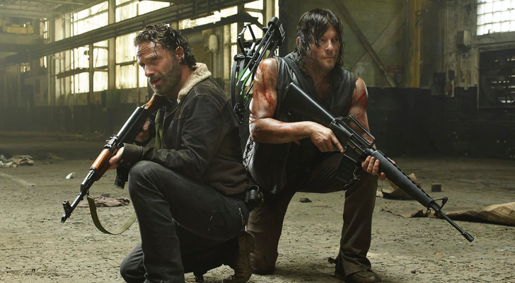 Norman Reedus y Andrew Lincoln en 'The Walking Dead'