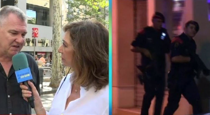 Ana Rosa informando del atentado en Barcelona