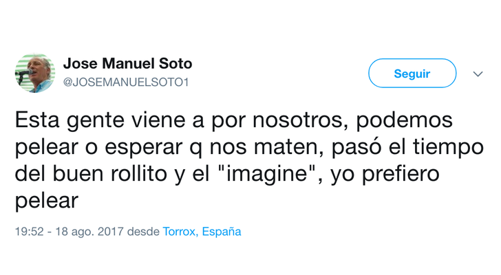 Tuit de José Manuel Soto