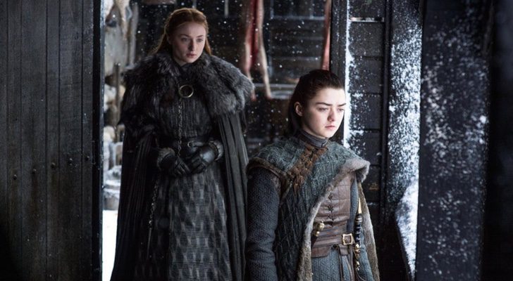 Arya y Sansa Stark en el 7x06 de 'Juego de Tronos'
