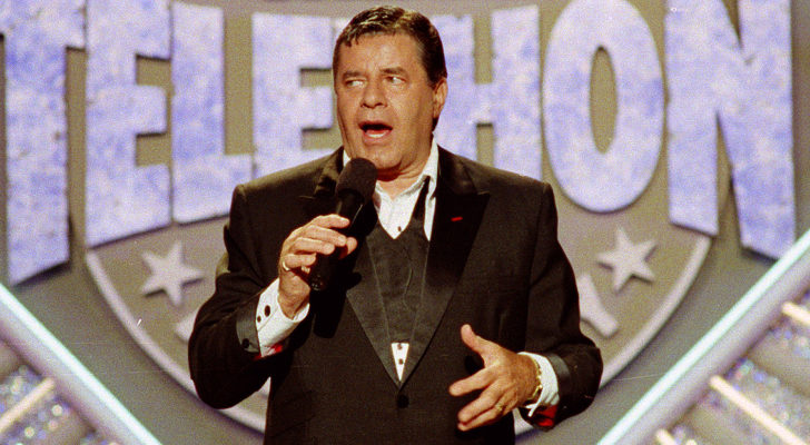 Jerry Lewis en una de las ediciones de su teletón