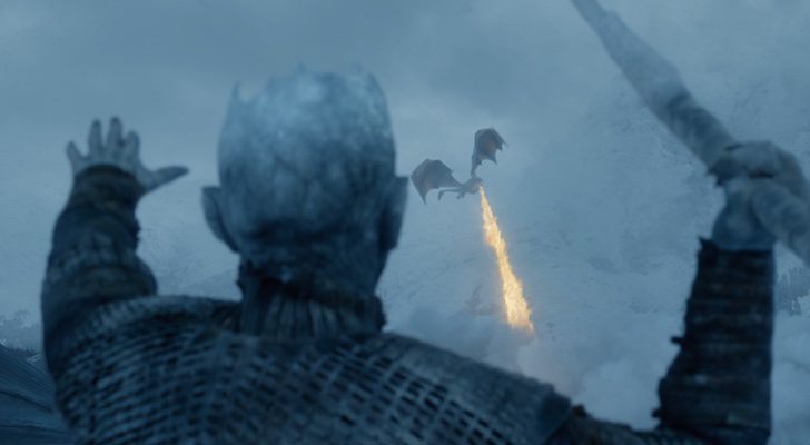 El Rey de la Noche ataca a Viserion en el 7x06 de 'Juego de Tronos'